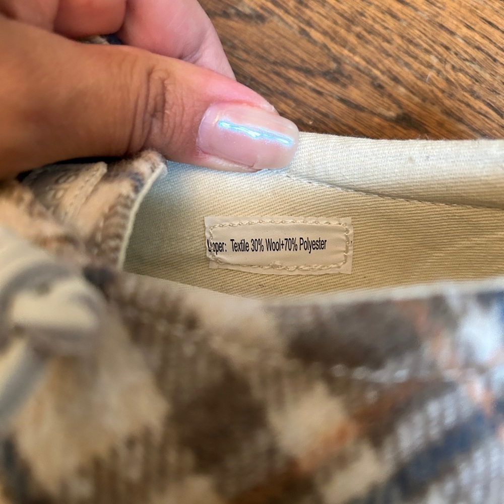 Like New Plaid Sperry Topsider Sneakers Size 8.5 - Picture 11 of 11